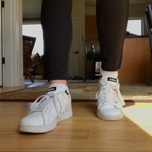 Adidas Sneakers All White, Adidas Neo All White